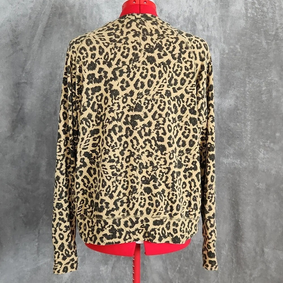 LNA Lepord print long sleeve top - Picture 5 of 10